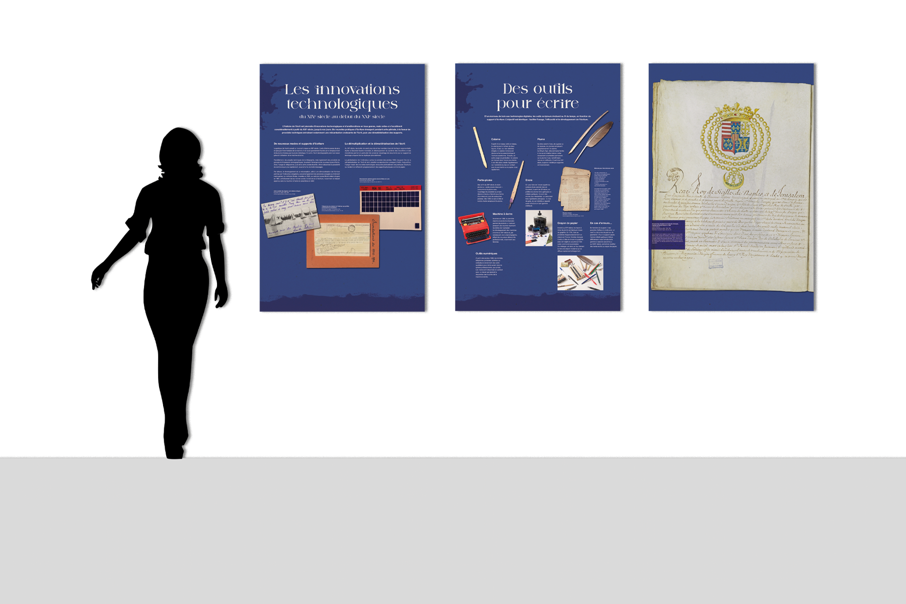 Exposition De la plume au texto – L&rsquo;écrit du Moyen Âge à nos jours